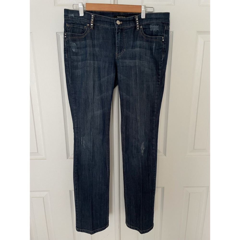 White House Black Market dark wash jeans